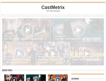 Tablet Screenshot of castmetrix.com